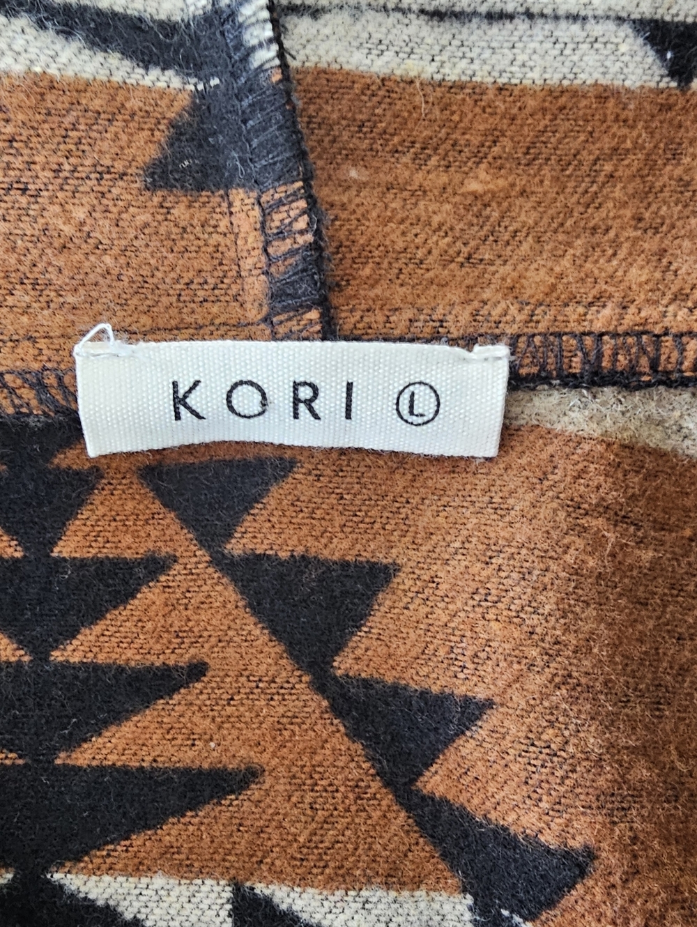 Kori Aztec Southwestern Hoodie Women L Pullover Tribal Print Boho Festival Jacke - Picture 4 of 8